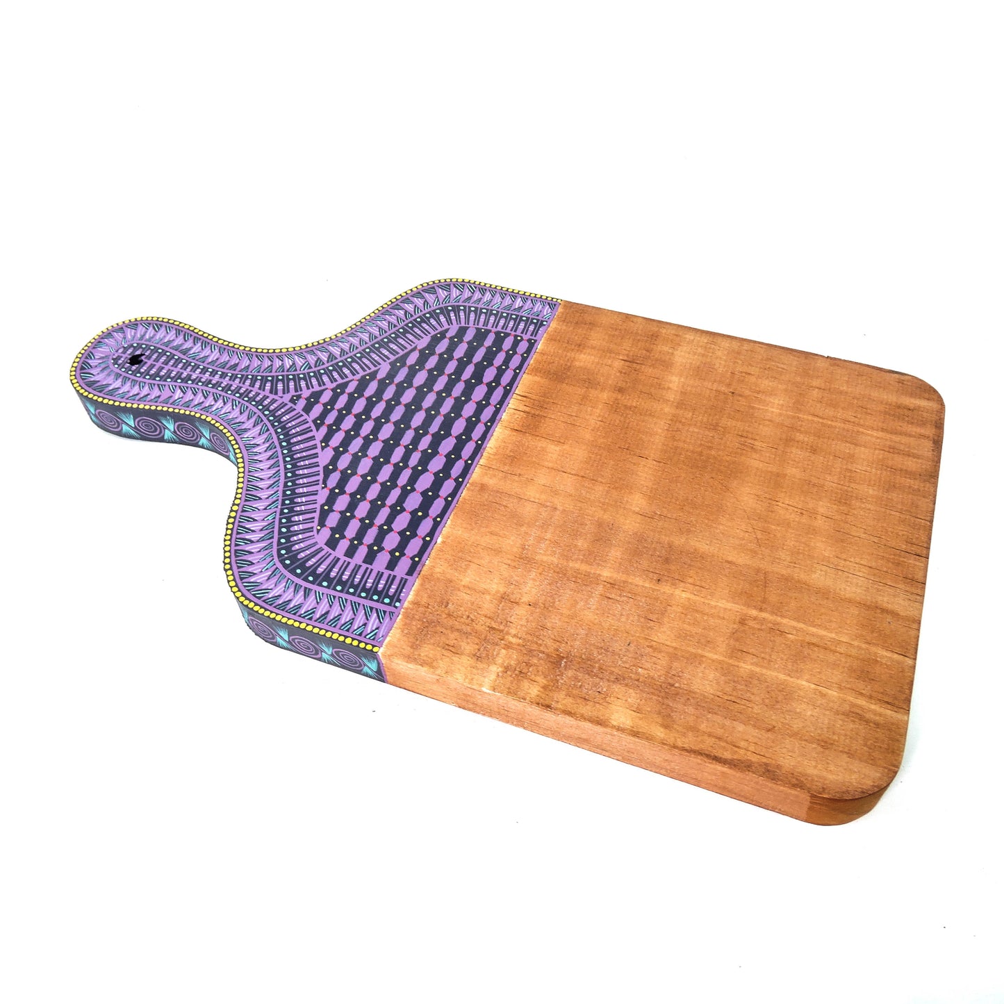 Tabla De Quesos Artesanal Alebrije Artesania Mexicana Morada