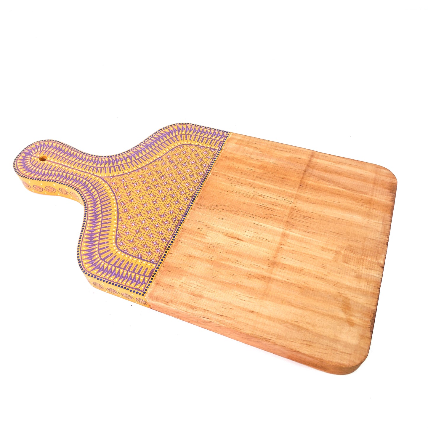 Tabla De Quesos Artesanal Alebrije Artesania Mexicana Naranja