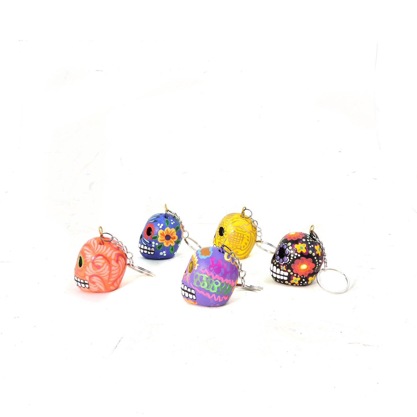 Set de 5 llaveros Craneo 3