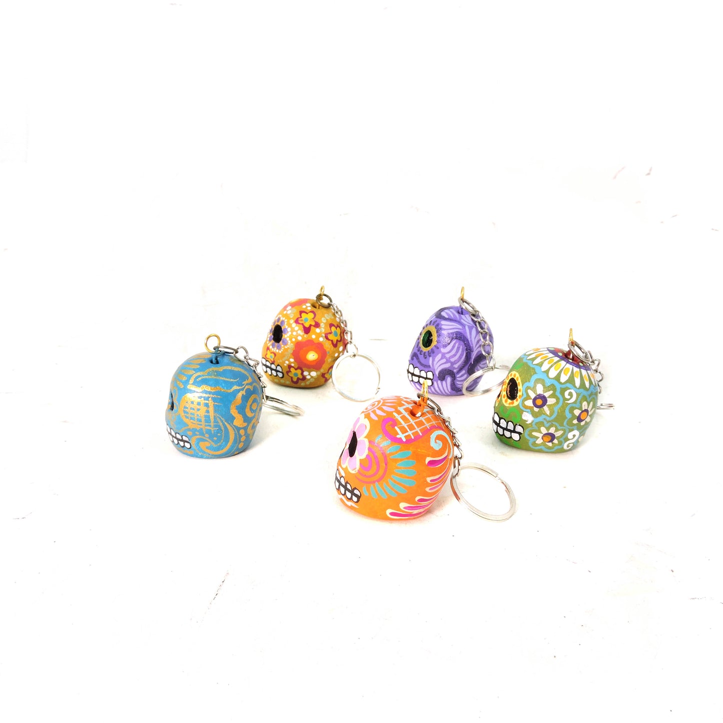 Set de 5 llaveros Craneo 7