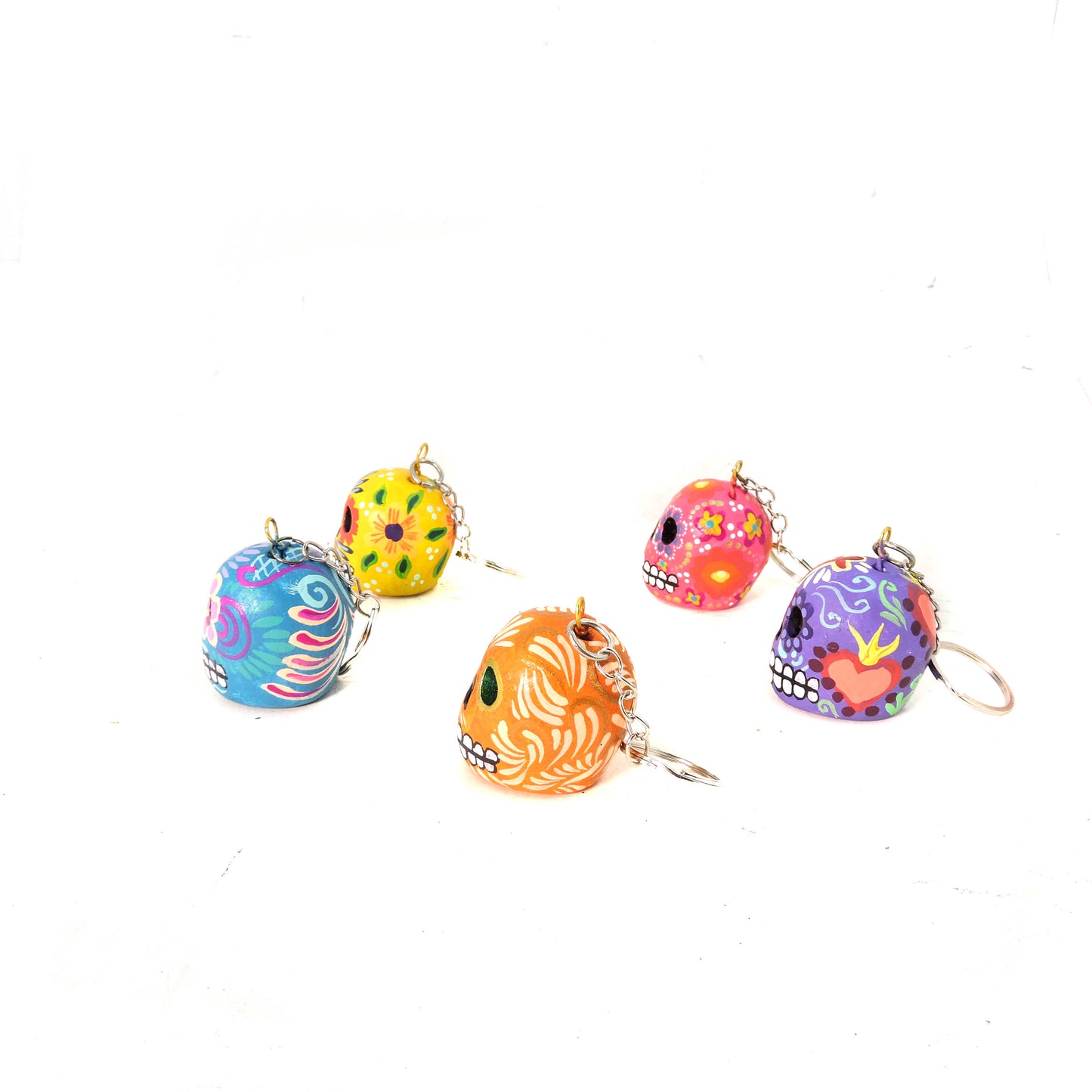 Set de 5 llaveros Craneo 10