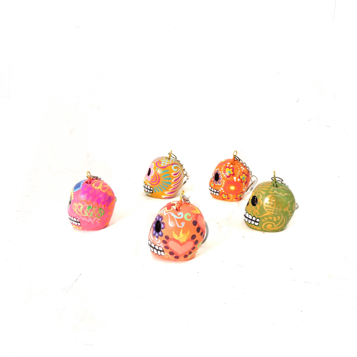 Set de 5 llaveros Craneo 12