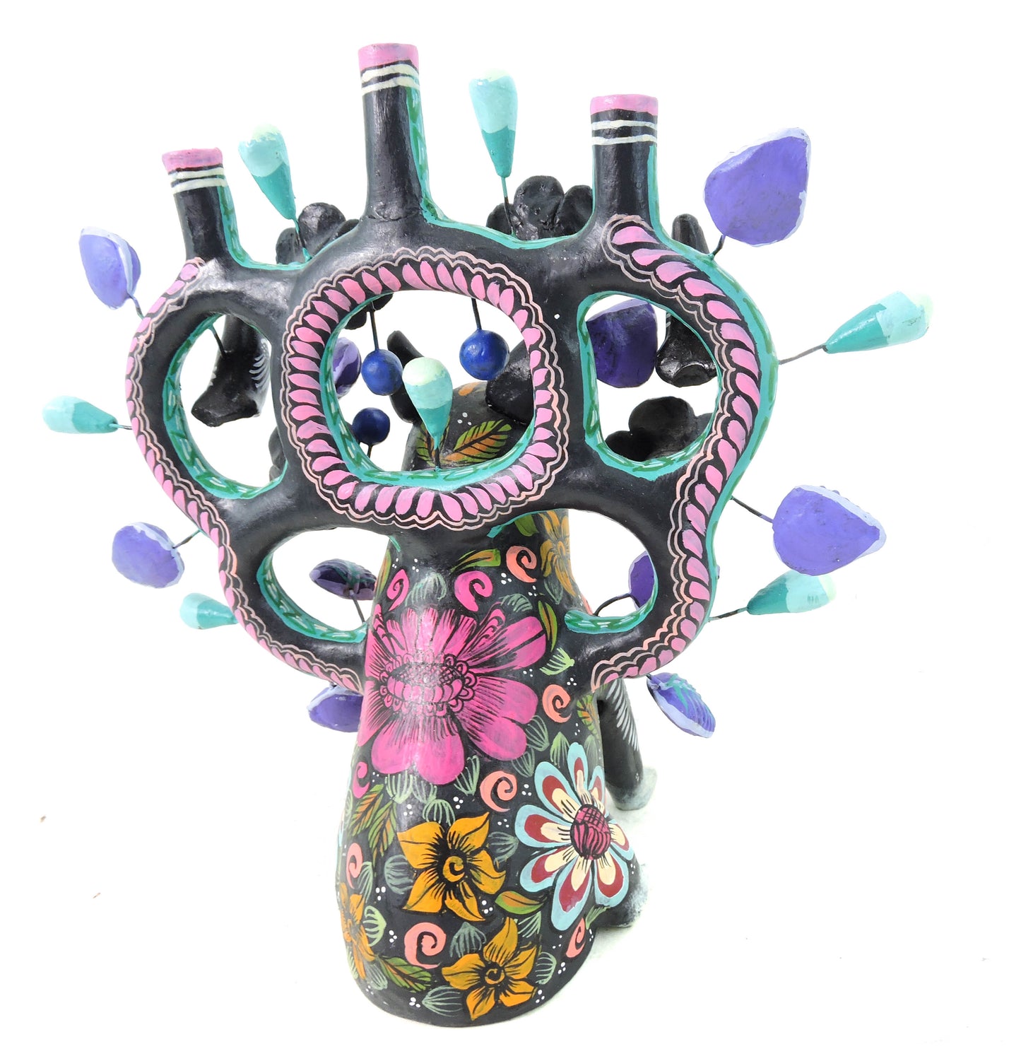 Candelabro Mula Negra Sentada