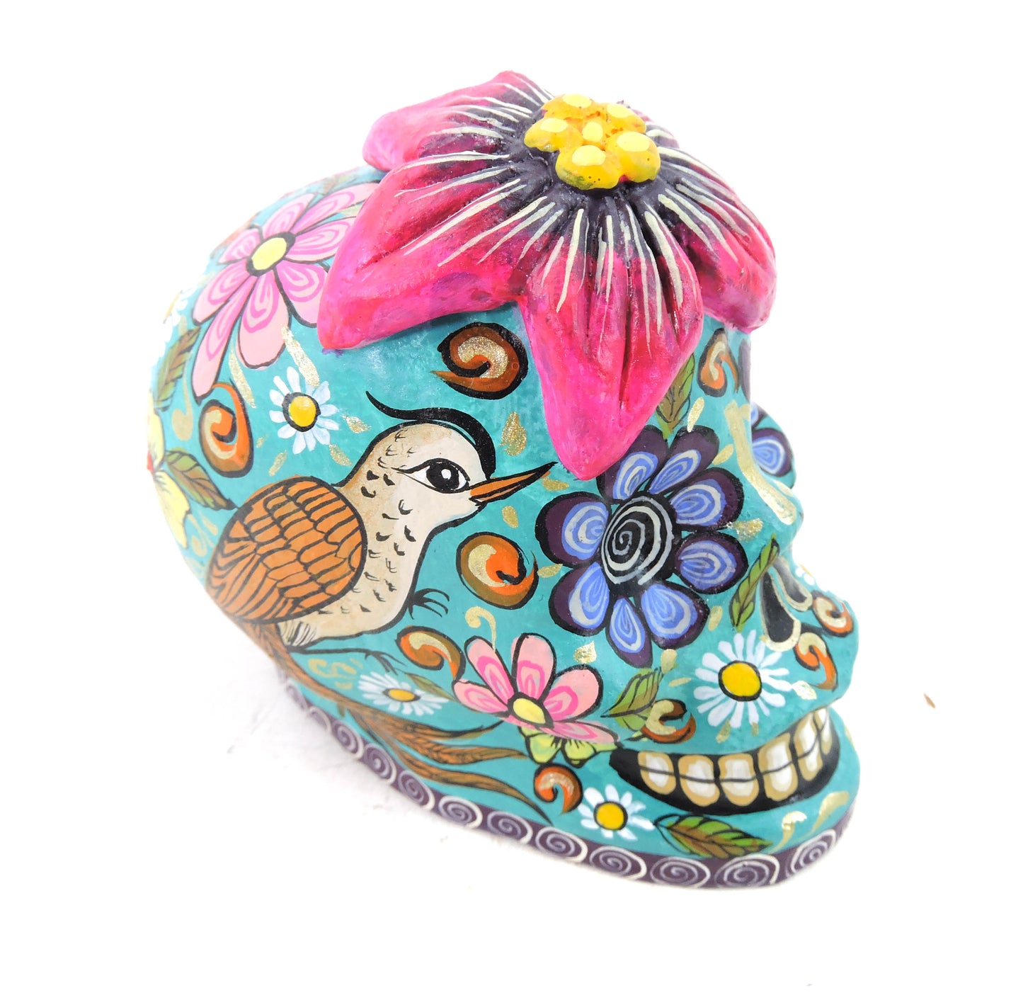 Craneo de Barro Hibiscus