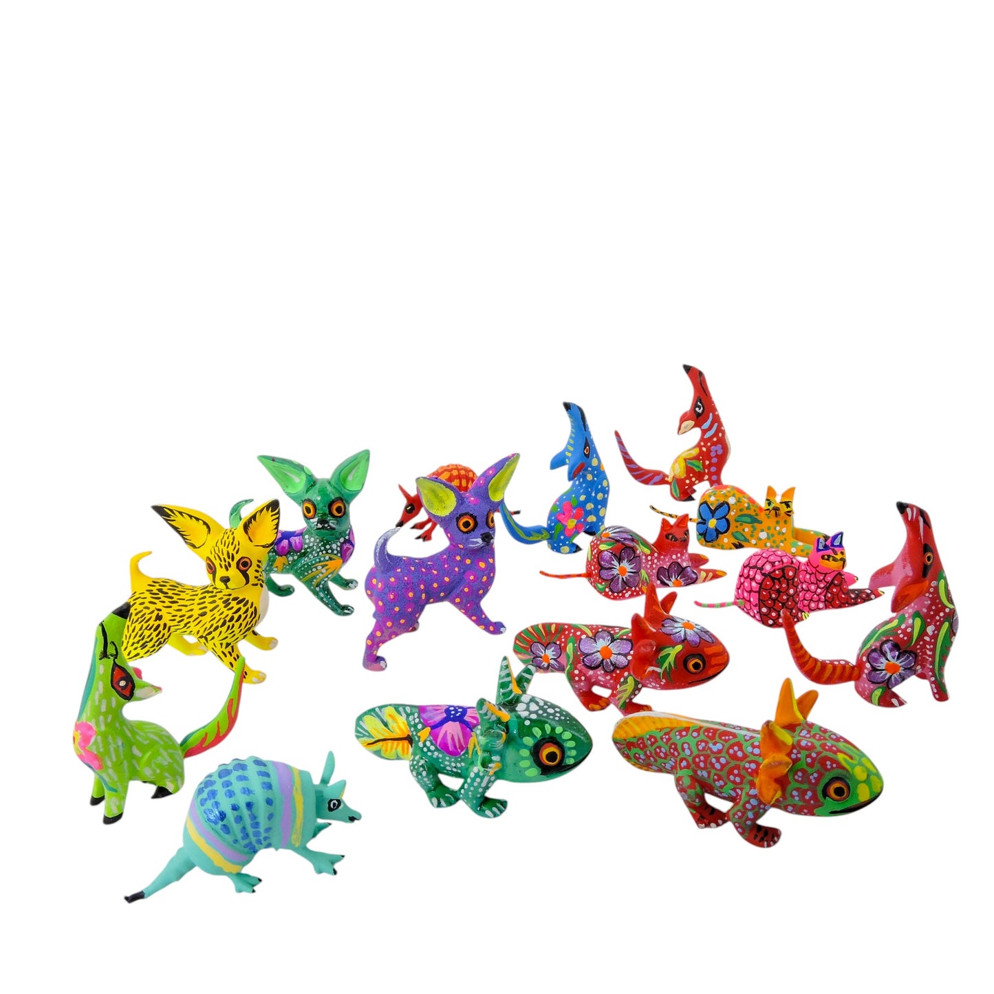 Set De 5 Alebrijes Mini 3D