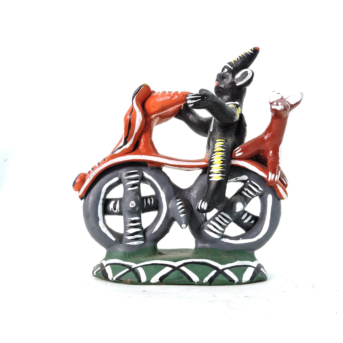 Diablo en moto negra