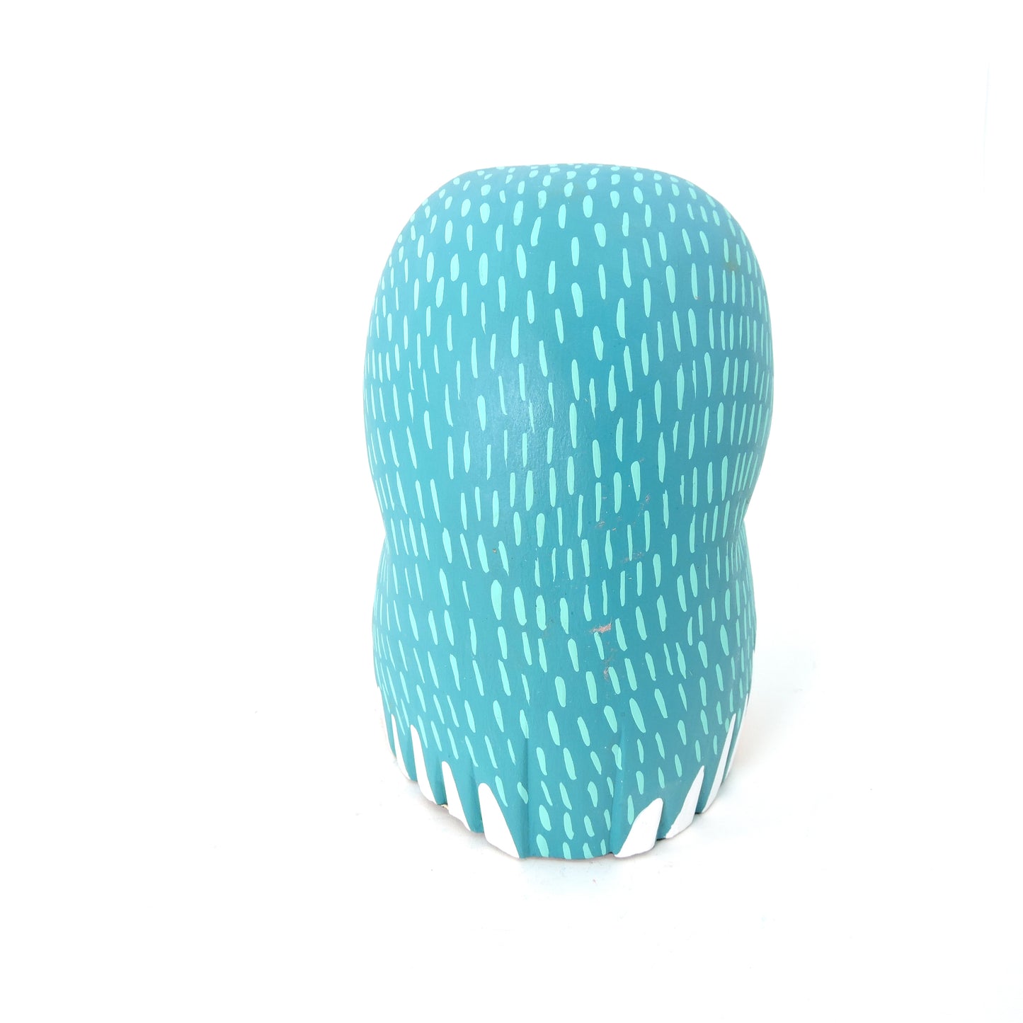 Buho sentado Azul Aqua