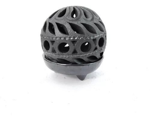 Lampara Barro negro con Base G var1