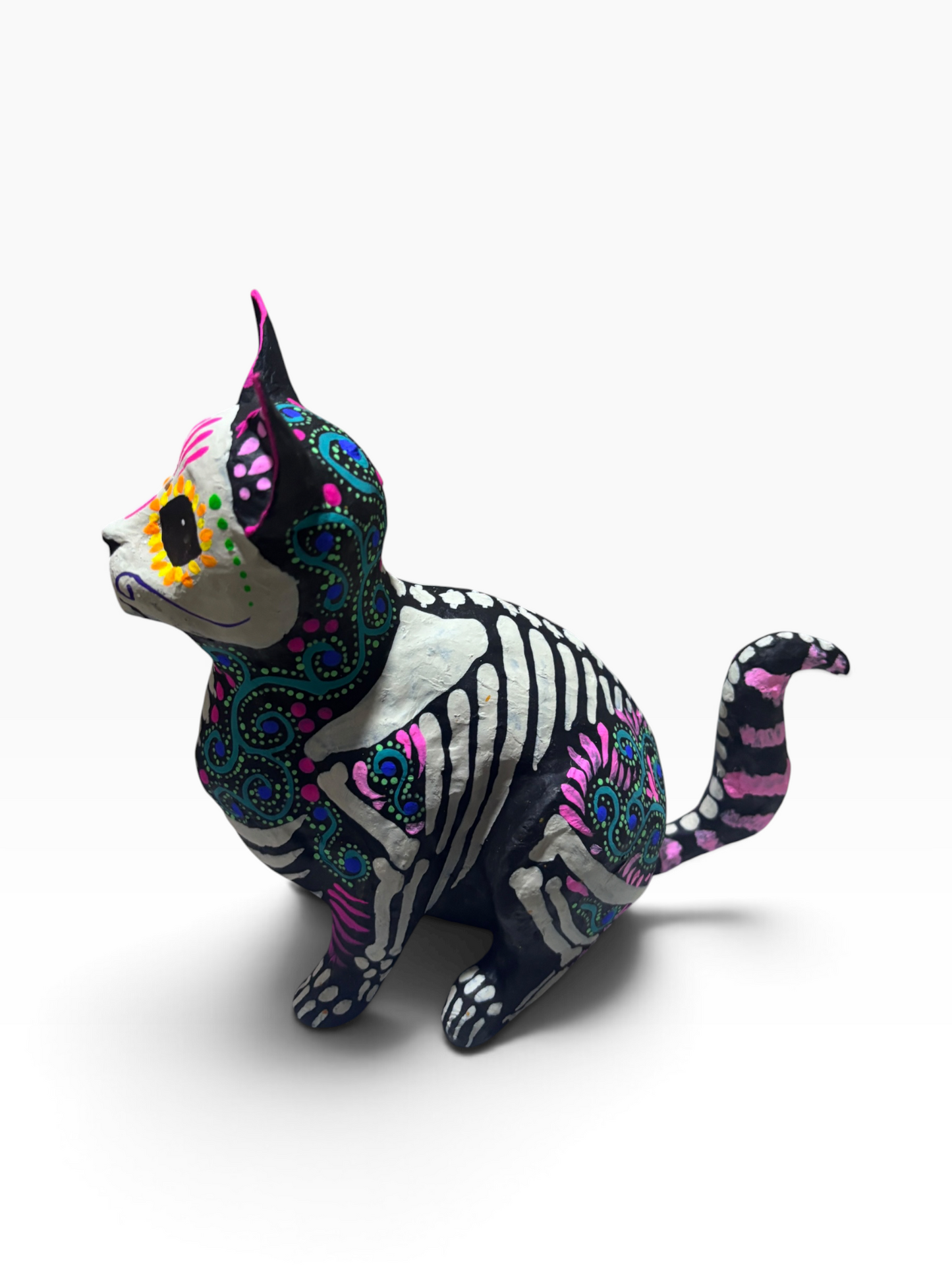 Gato Gordito espirales Azul
