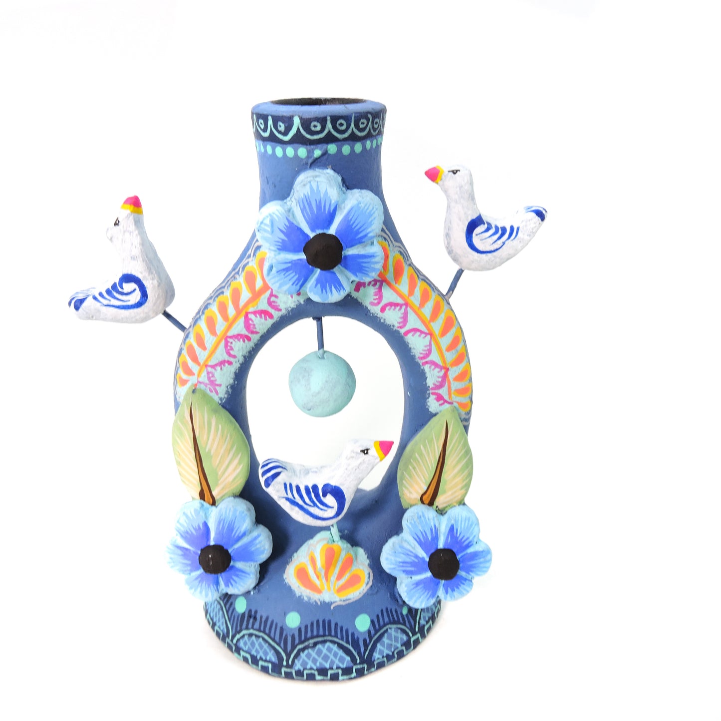 Candelabro Arco Palomas Azul