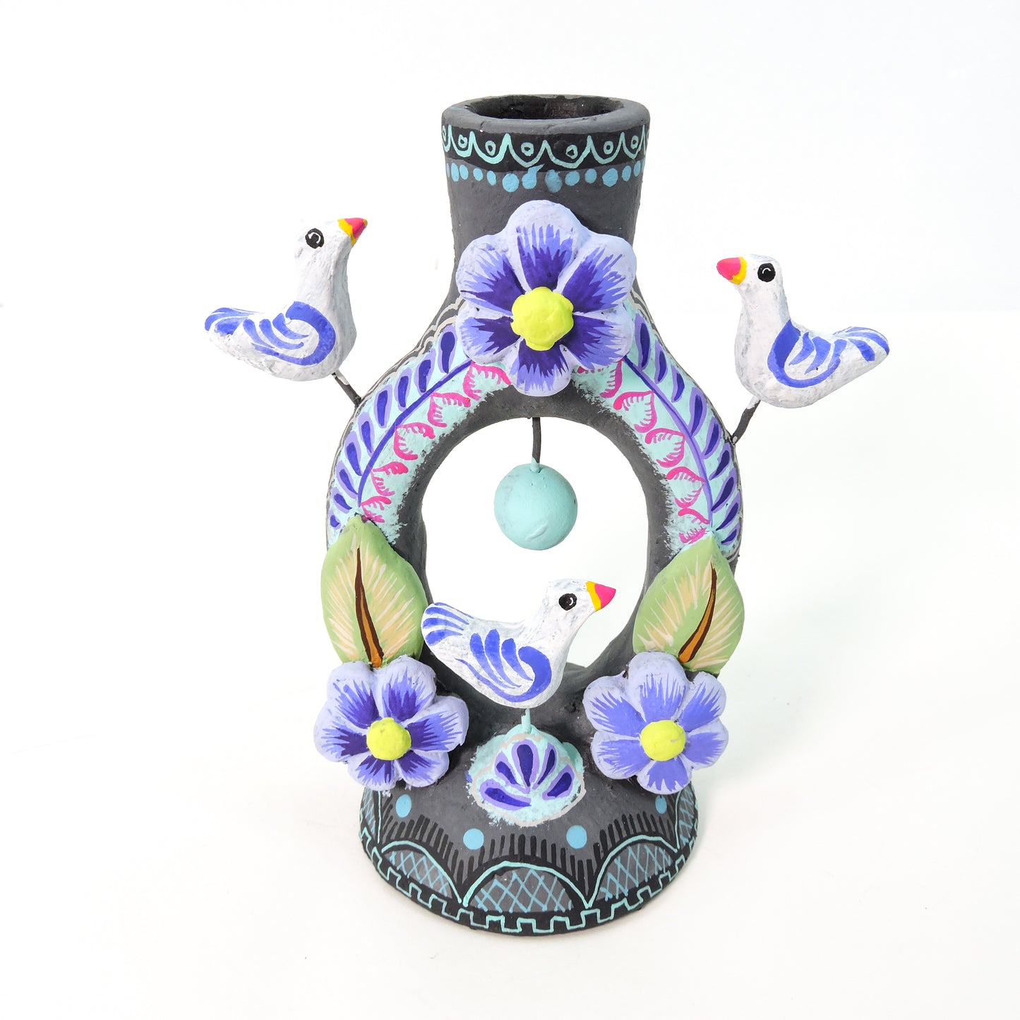 Candelabro Arco Palomas Gris