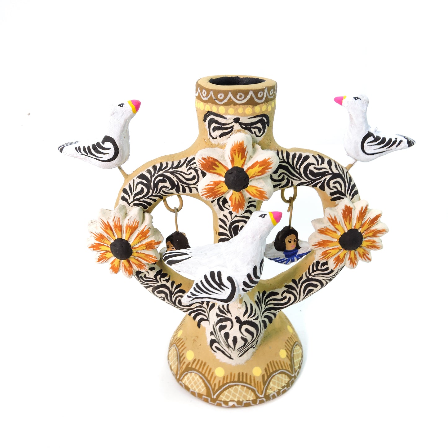 Candelabro Angeles y Palomas Arena