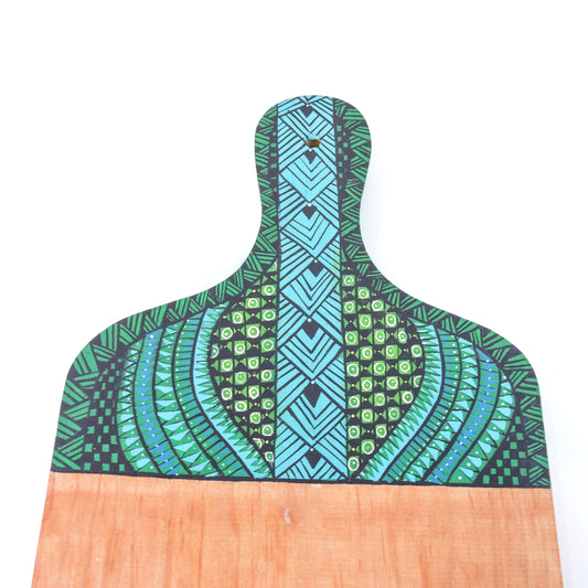 Tabla De Quesos Artesanal Alebrije Artesania Mexicana verde