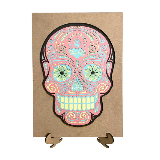 Cuadro decorativo Calavera de Azúcar