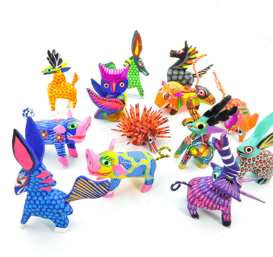 Set 25 Alebrijes Miniatura