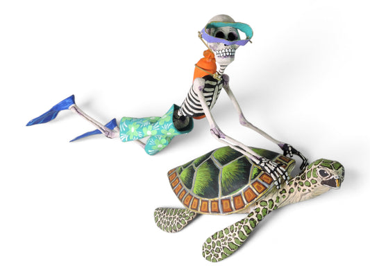 Buzo con Tortuga marina