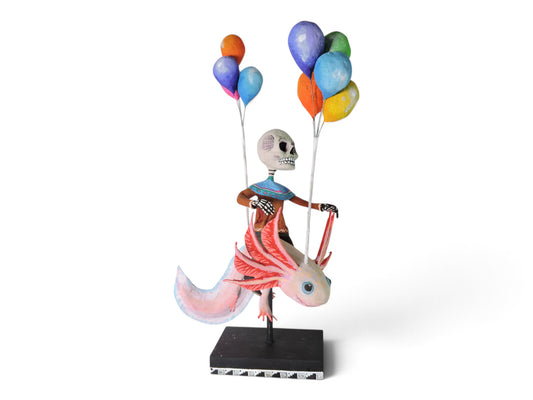 Ajolote con Globos