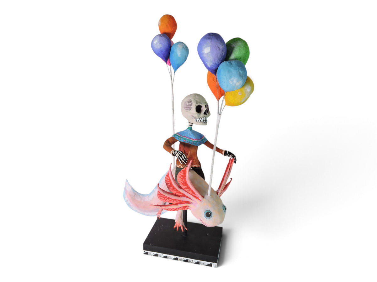 Ajolote con Globos