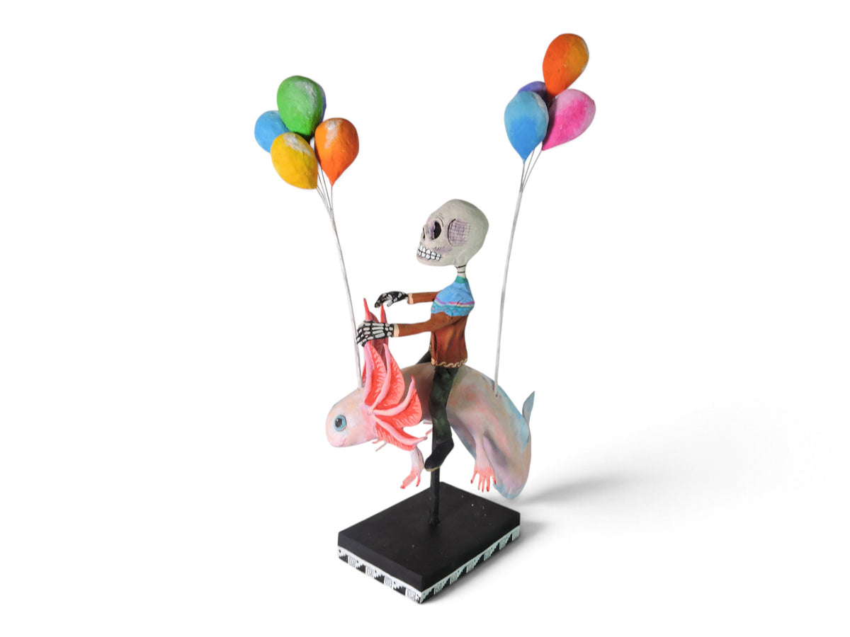 Ajolote con Globos