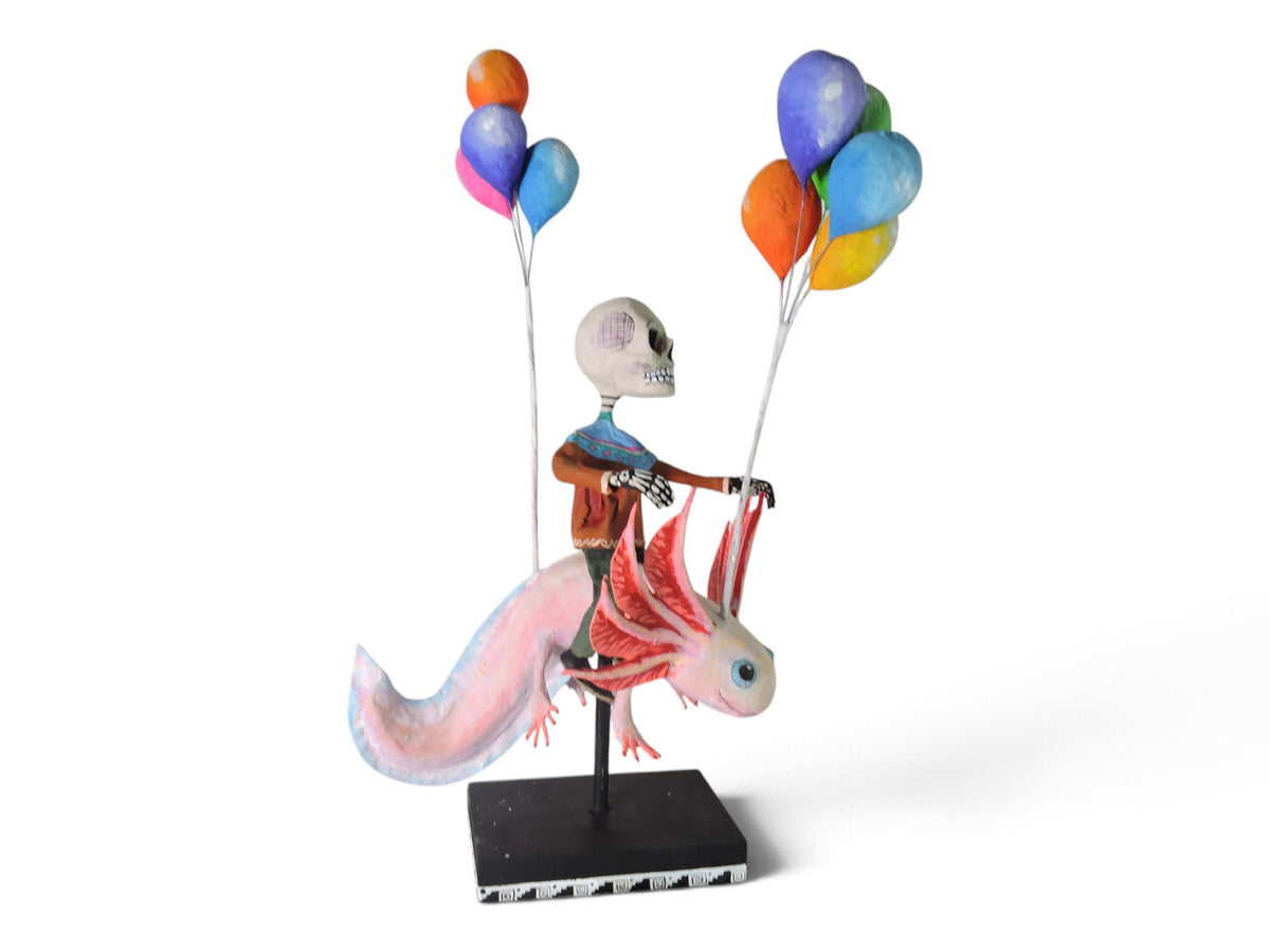 Ajolote con Globos