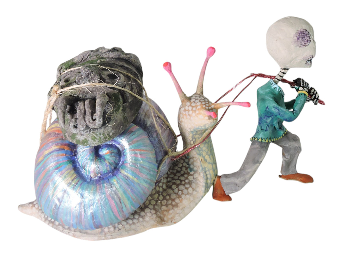 Caracol con Tlaloc de Piedra