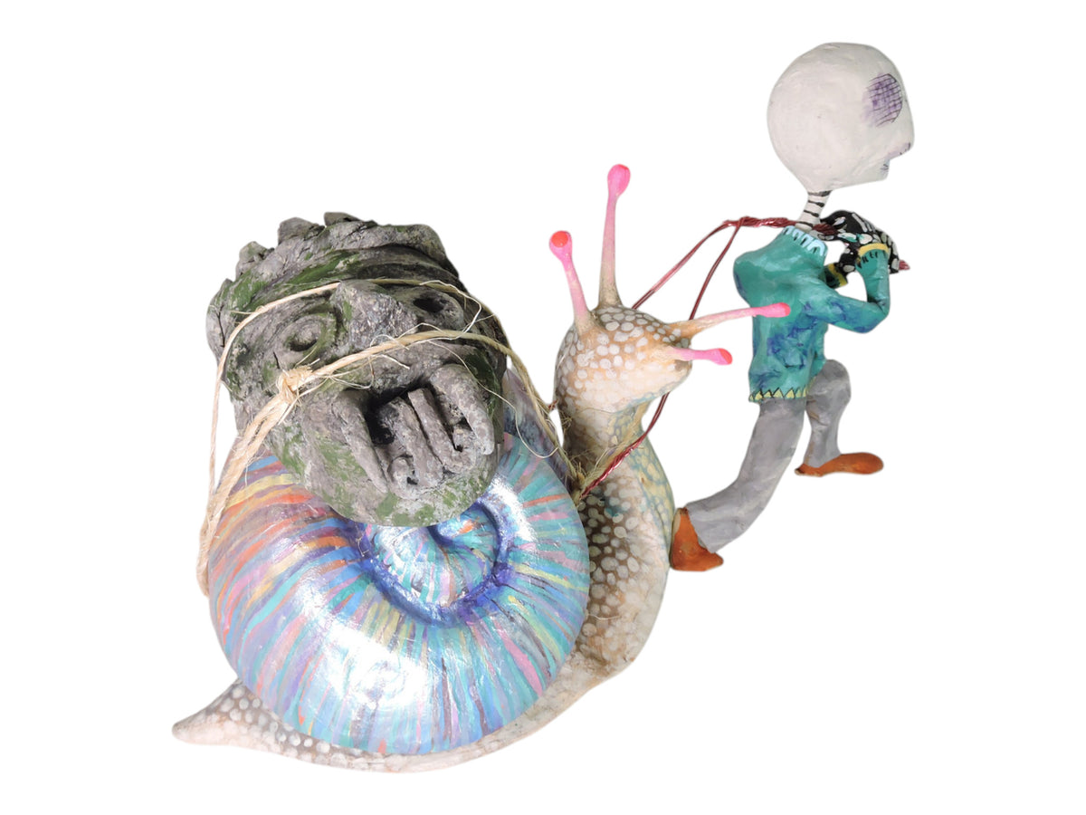 Caracol con Tlaloc de Piedra