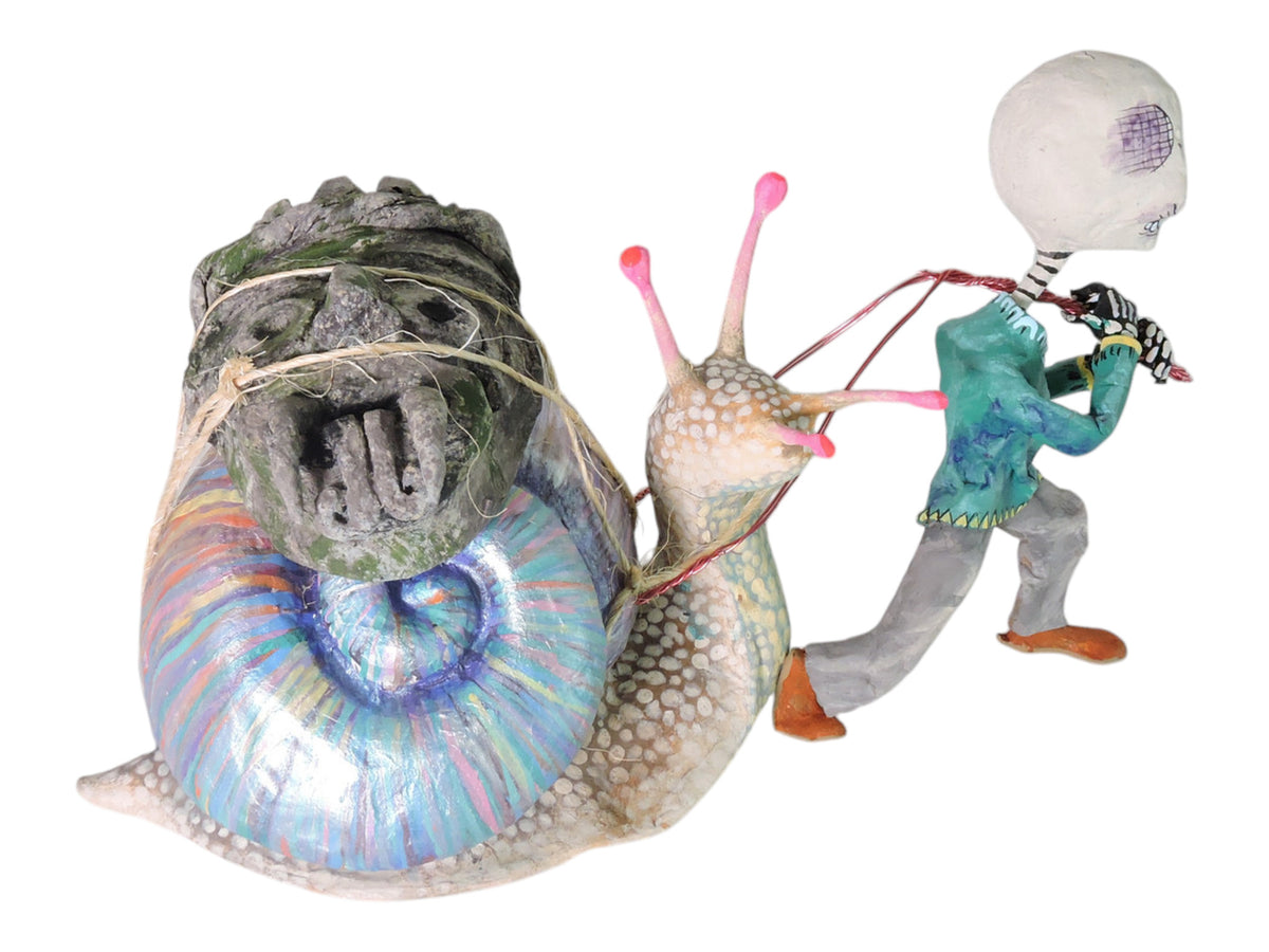 Caracol con Tlaloc de Piedra