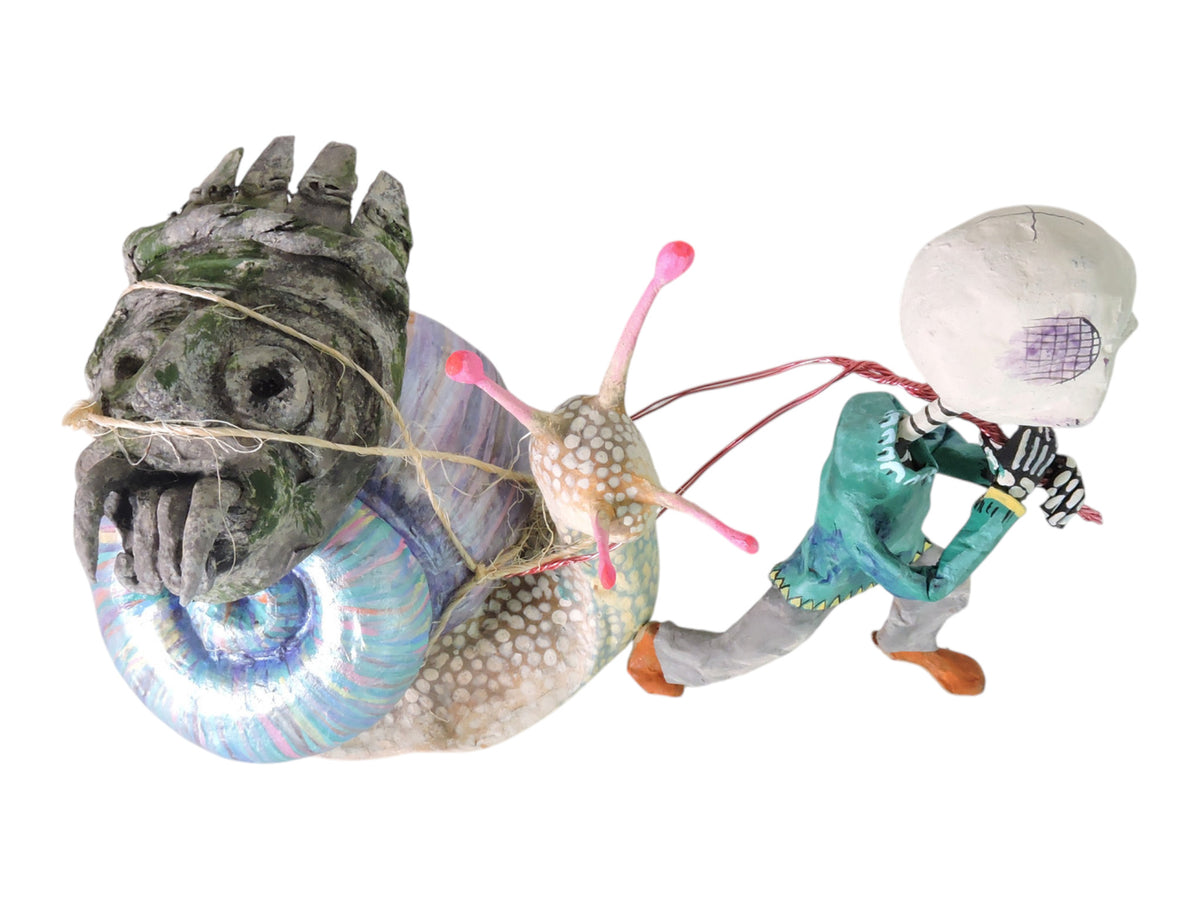 Caracol con Tlaloc de Piedra