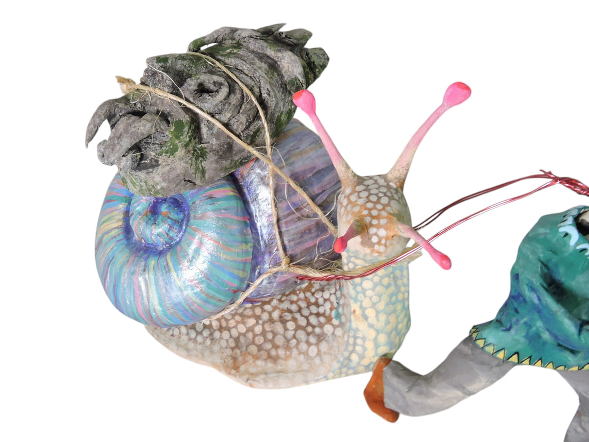 Caracol con Tlaloc de Piedra