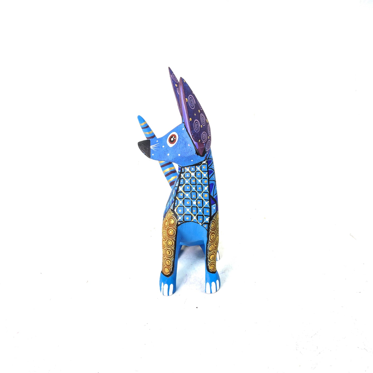 Alebrije Chihuahua Grecas Zapotecas Azul