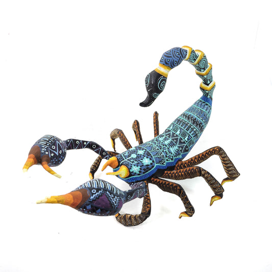 Escorpion Zapoteca Dorado y Negro