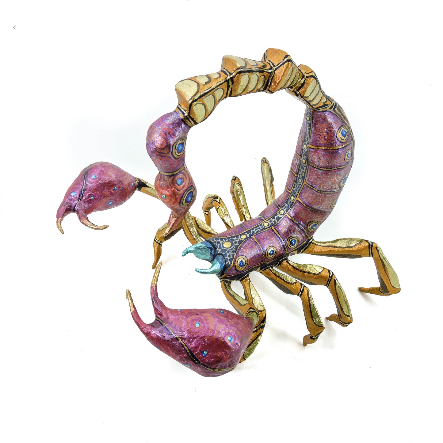 Escorpion Metalico Rojo