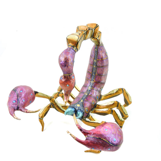 Escorpion Metalico Rojo