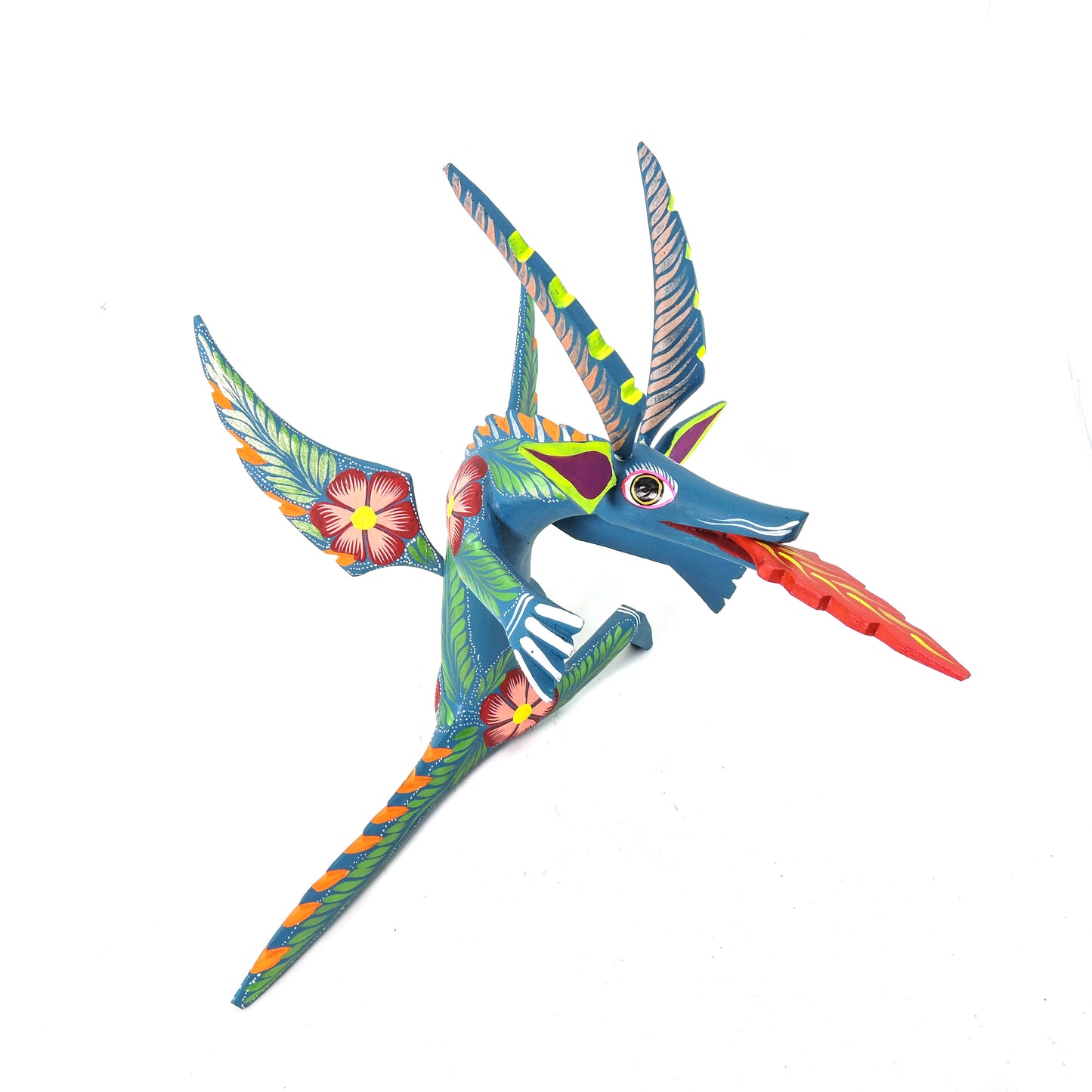 Dragon Sentado Grande Aqua