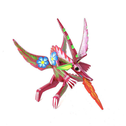 Dragon Sentado Grande Rojo Metálico