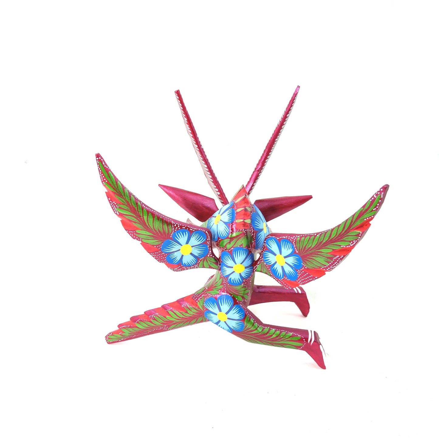 Dragon Sentado Grande Rojo Metálico