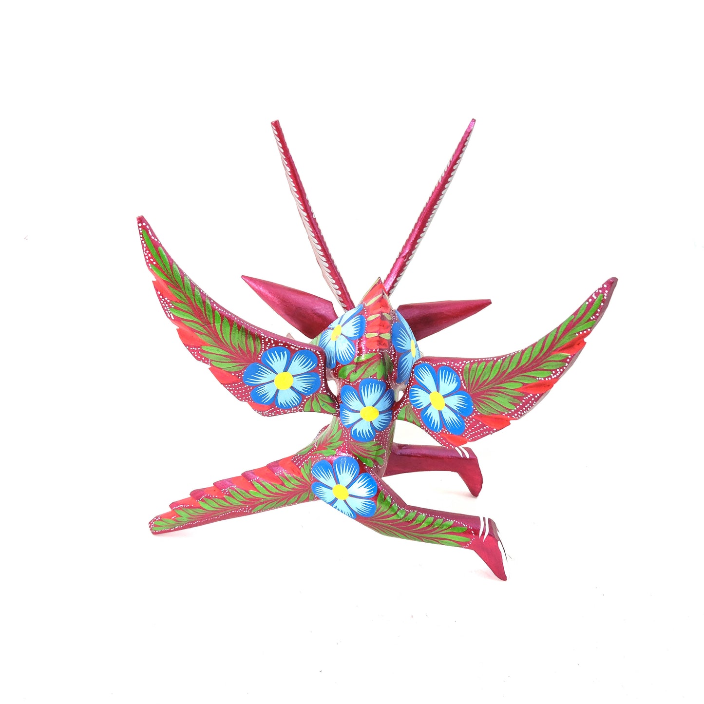 Dragon Sentado Grande Rojo Metálico