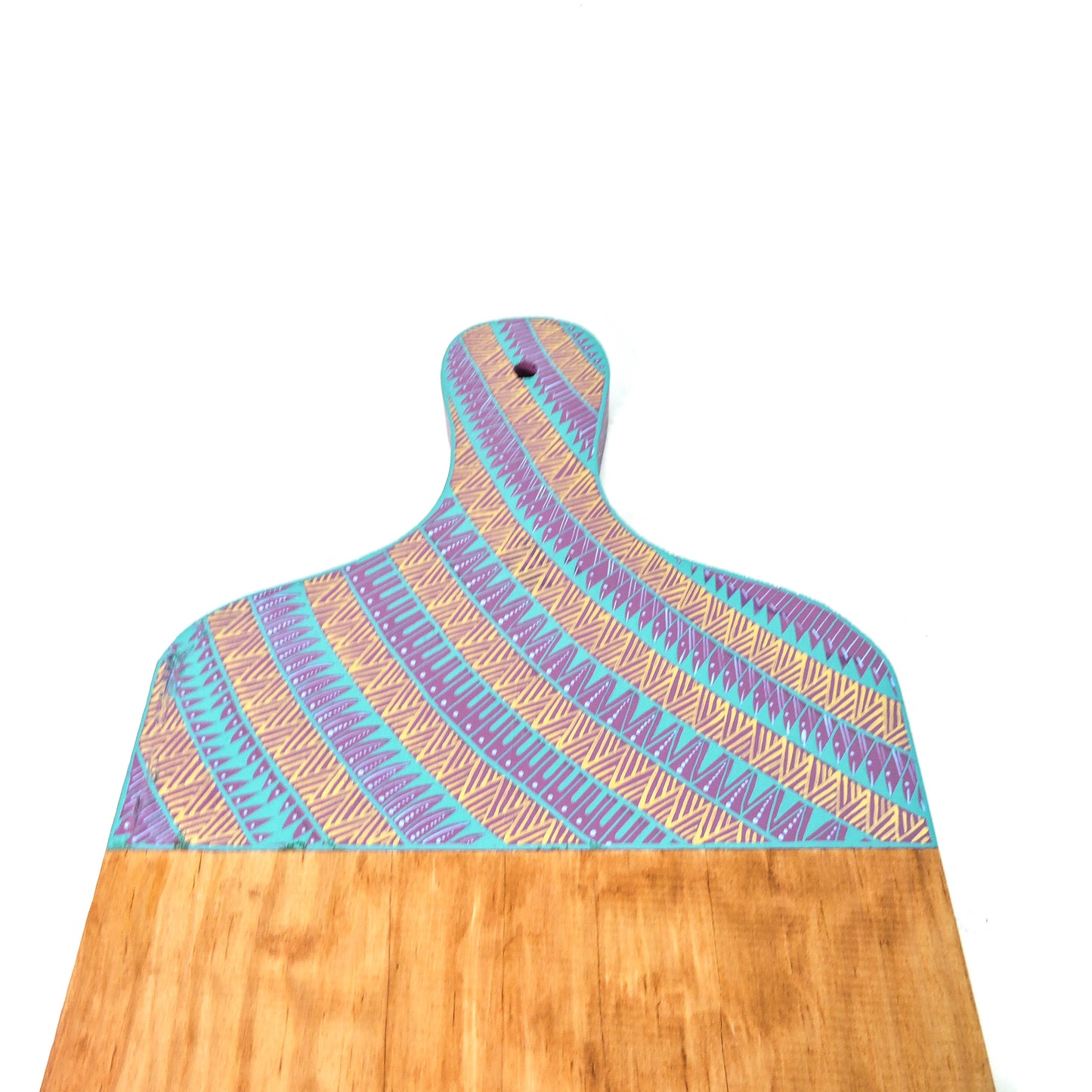 Tabla De Quesos Artesanal Alebrije Artesania Mexicana Lila