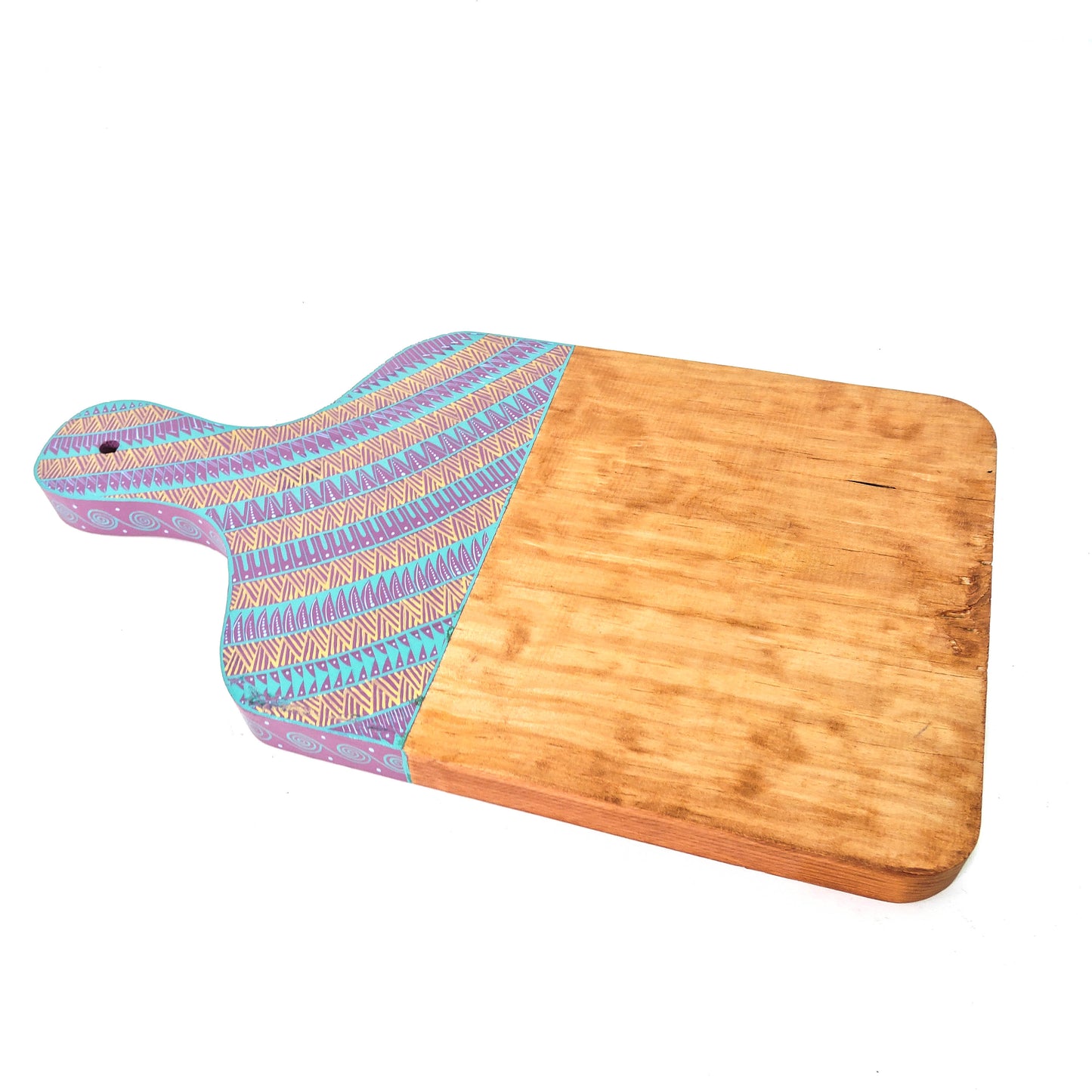 Tabla De Quesos Artesanal Alebrije Artesania Mexicana Lila