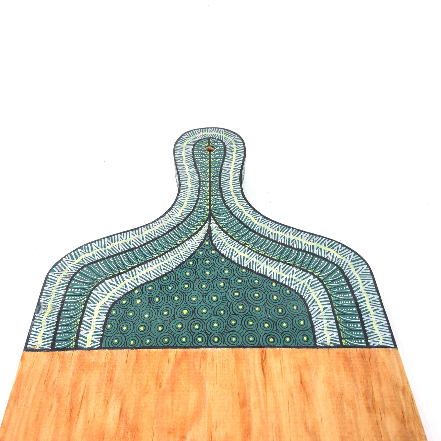 Tabla De Quesos Artesanal Alebrije Artesania Mexicana verde