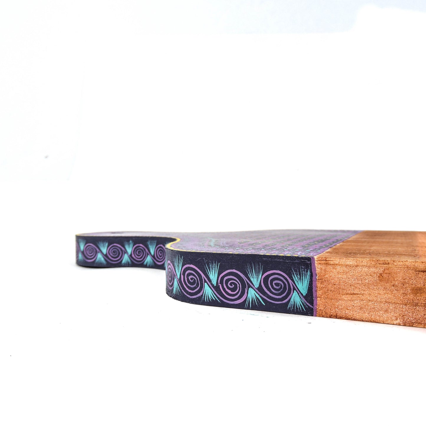 Tabla De Quesos Artesanal Alebrije Artesania Mexicana Morada