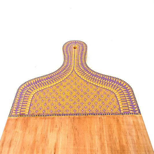 Tabla De Quesos Artesanal Alebrije Artesania Mexicana Naranja