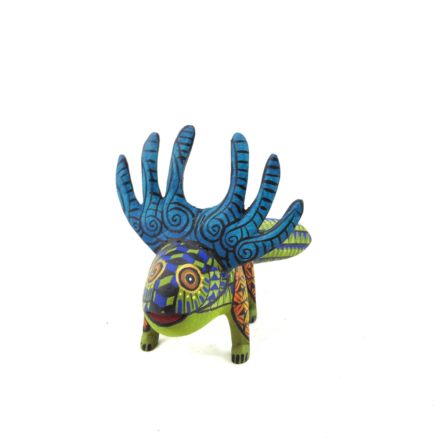 Alebrije Ajolote Grecas Zapotecas Verde