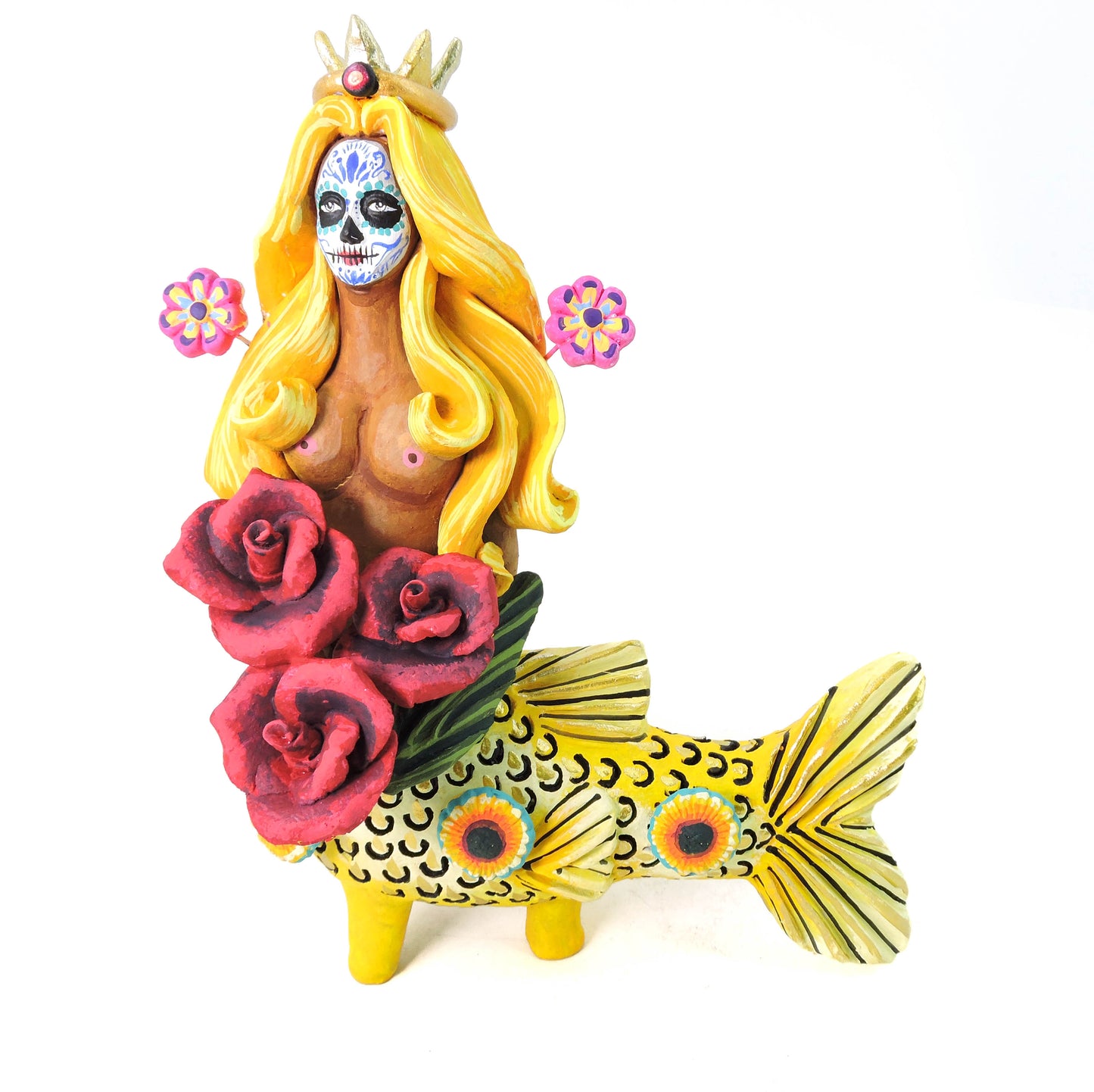 Sirena Tlalchana Catrina con Rosas