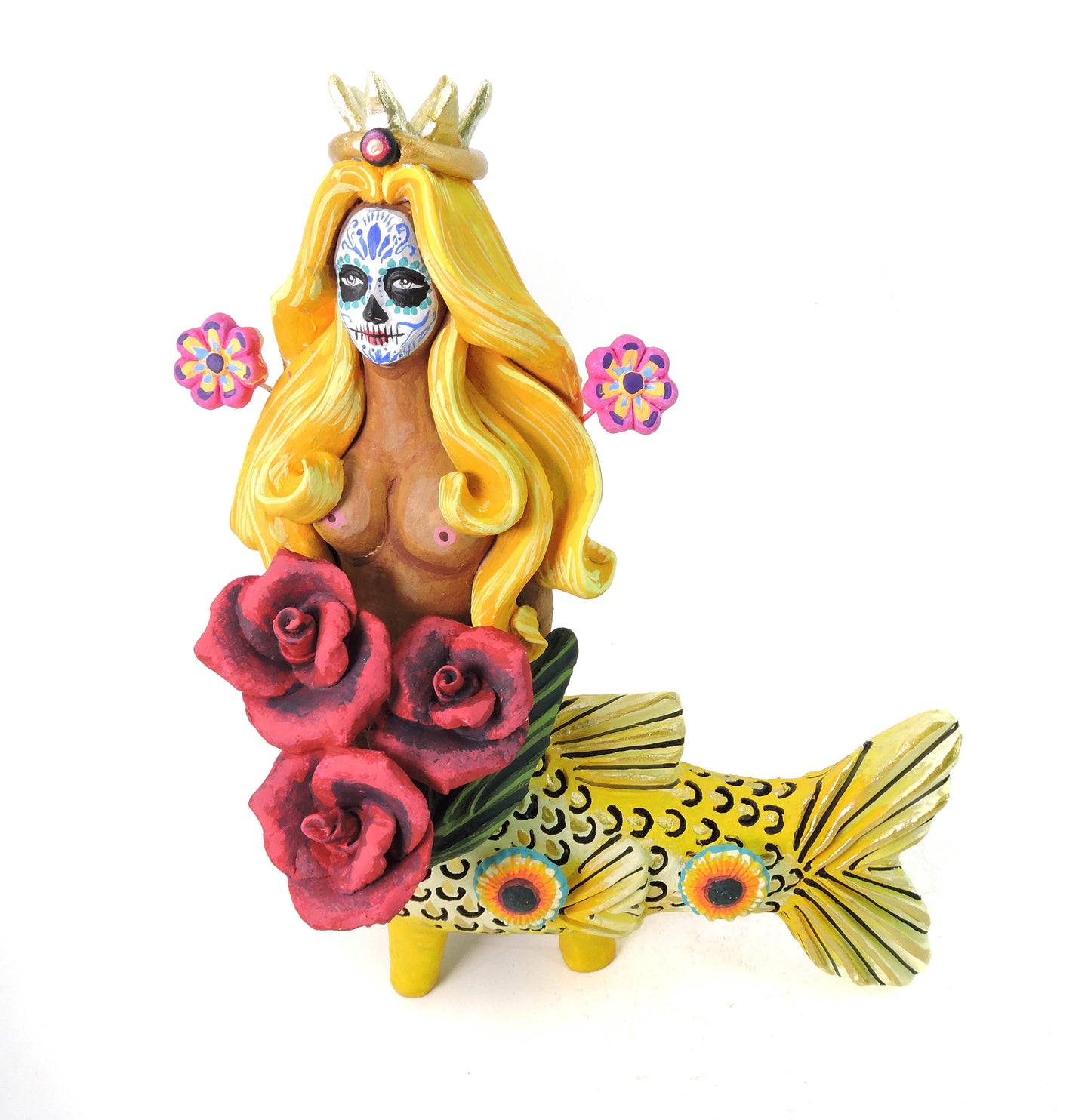 Sirena Tlalchana Catrina con Rosas