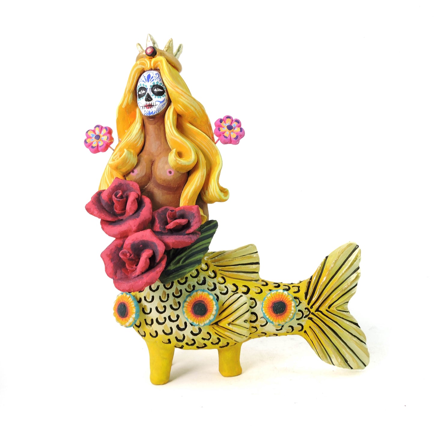 Sirena Tlalchana Catrina con Rosas