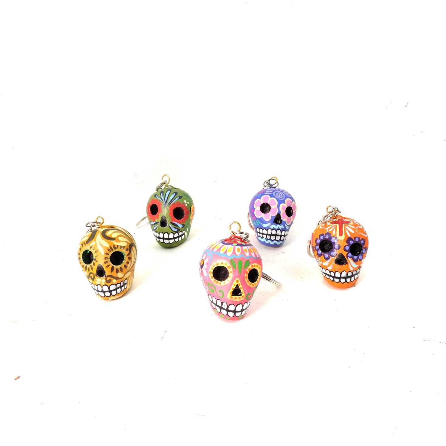 Set de 5 llaveros Craneo 2