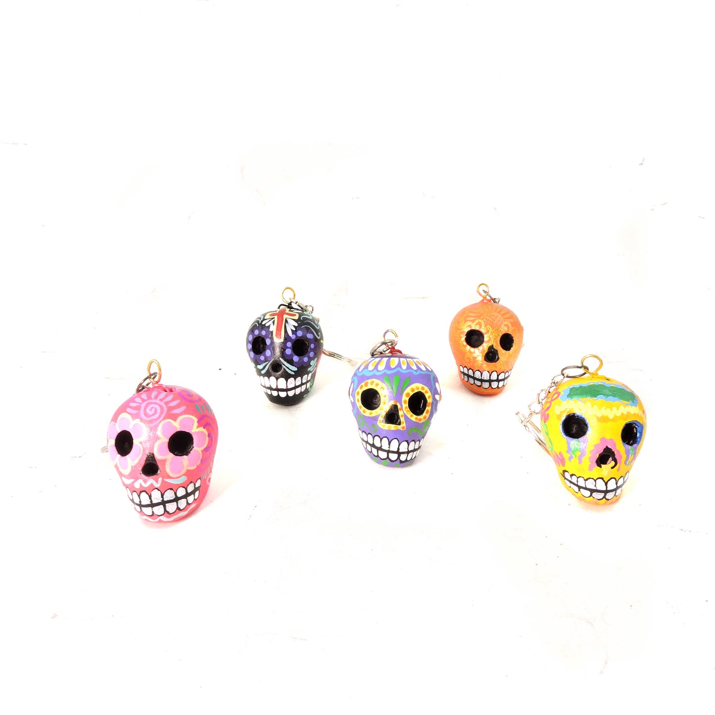 Set de 5 llaveros Craneo 8