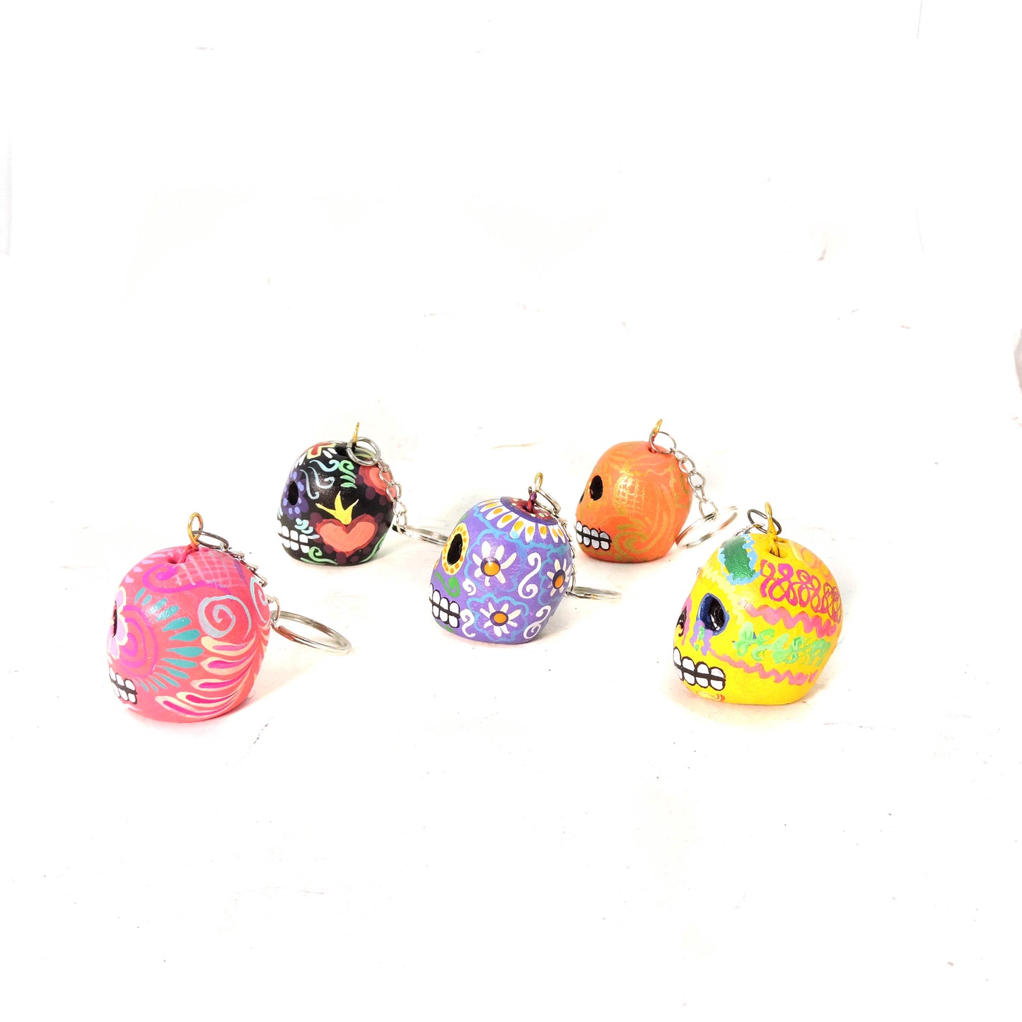 Set de 5 llaveros Craneo 8