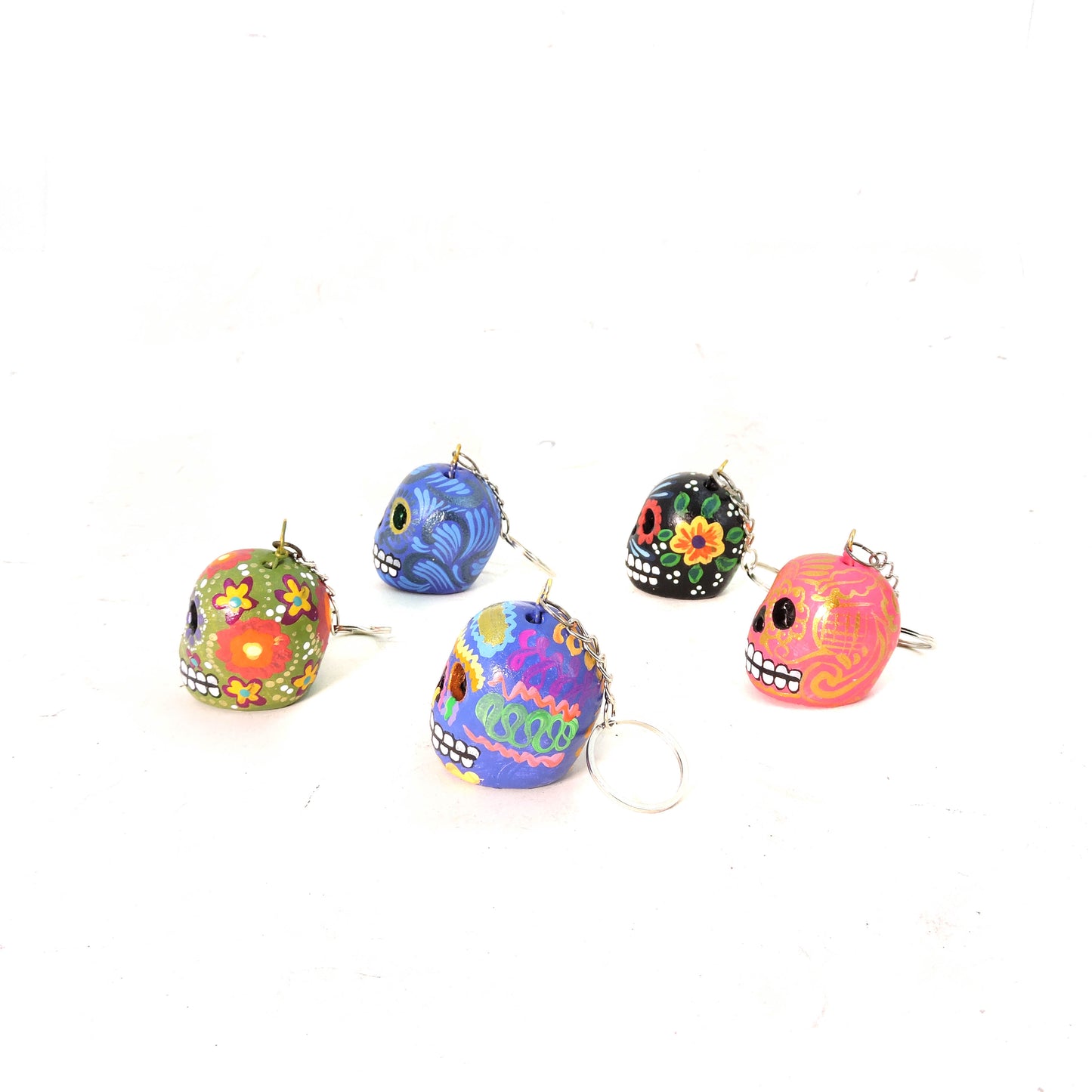 Set de 5 llaveros Craneo 9